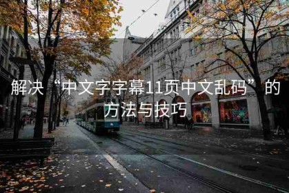 解决“中文字字幕11页中文乱码”的方法与技巧
