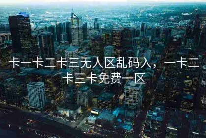 卡一卡二卡三无人区乱码入，一卡二卡三卡免费一区