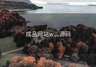 成品网站w灬源码