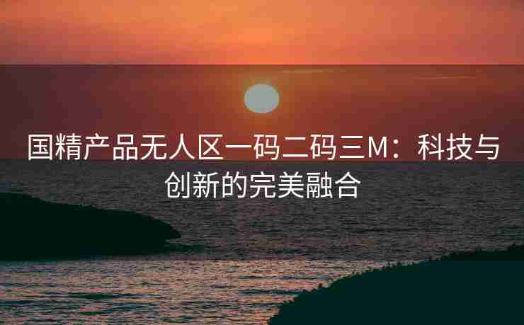 国精产品无人区一码二码三M：科技与创新的完美融合
