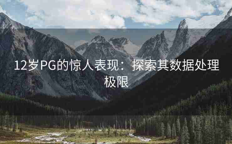 12岁PG的惊人表现：探索其数据处理极限