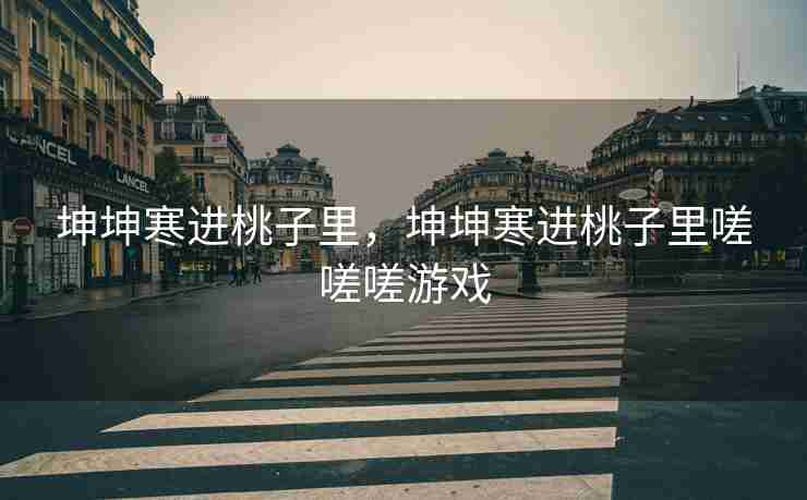 坤坤寒进桃子里，坤坤寒进桃子里嗟嗟嗟游戏