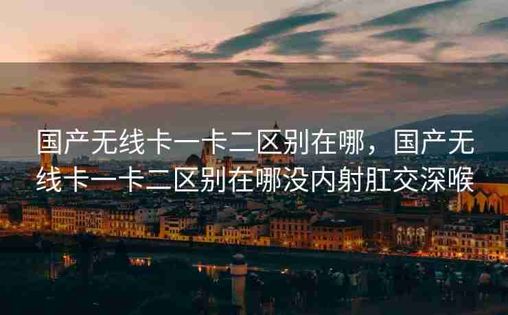 国产无线卡一卡二区别在哪，国产无线卡一卡二区别在哪没内射肛交深喉